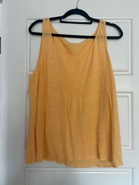 Eileen Fisher Apricot Scoop Neck Tank